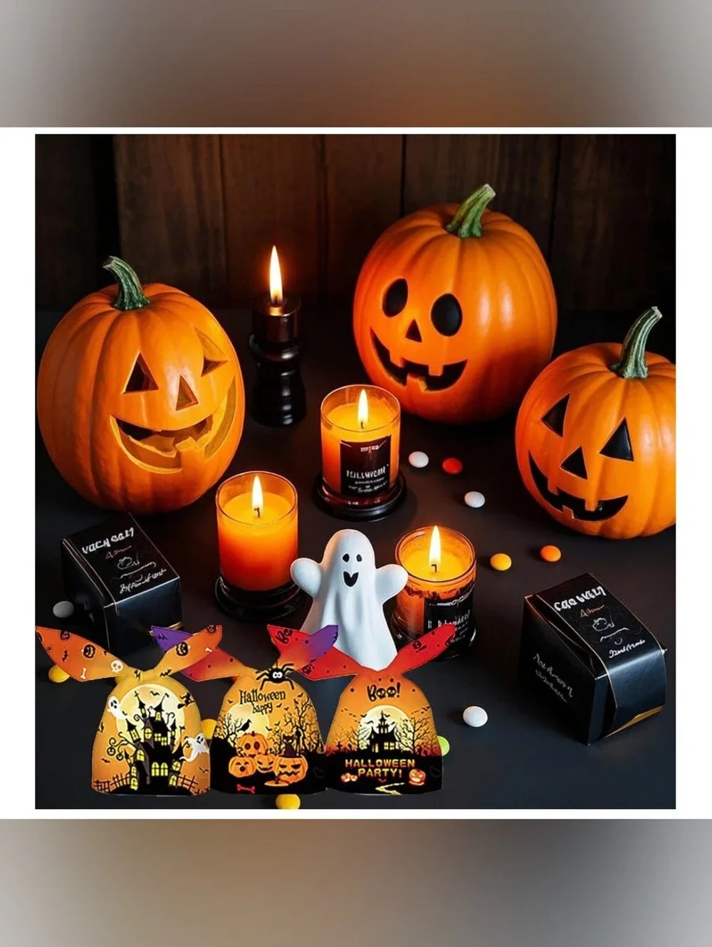 100Pcs Halloween Treat Bags